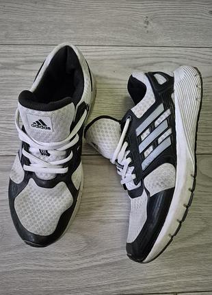 Женские кроссовки adidas черно белые