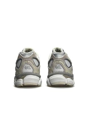 Кроссовки asics gel-nyc beige white silver 3
