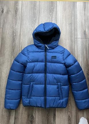 Пуховик чоловічий levi’s синій