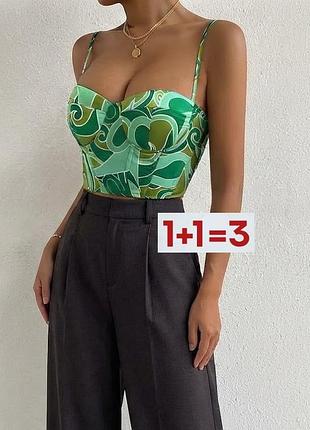 1+1=3 🎁 невероятный топ корсет на завязках от shein