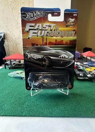 Колекційна моделька hot wheels toyota supra «fast & furious» silver series 5/5