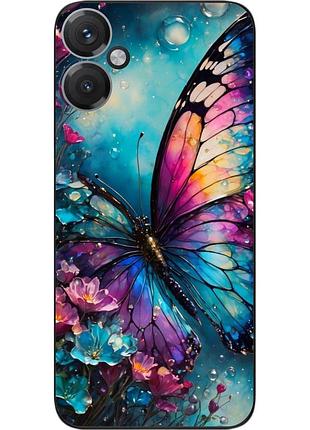 Чохол силіконовий epik для honor 400 з зображенням райдужний метелик