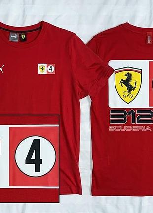 Коллекционная футболка puma scuderia ferrari 312b2 (f1), размер l