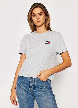 Хлопковая футболка tommy hilfiger jeans