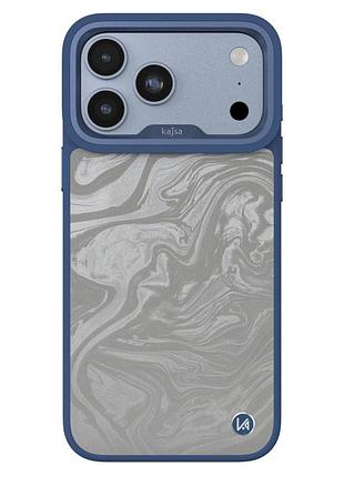 Чохол kajsa glamorous collection fluid art with magsafe для iphone 18 pro max стильна накладка айфон 18 про макс у техніці рідке