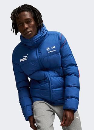 Куртка чоловіча puma bmw mms mt7 ecolite padded jacket синя