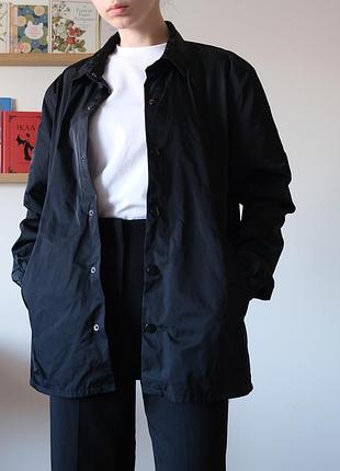 Cheap monday coach jacket черная куртка с воротником легкая куртка