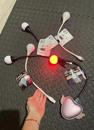 Новые компактные портативные светодиодные usb-лампы eurodomest led usb bulb на гибкой ножке