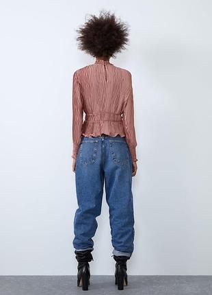 Розовая блузка zara 3