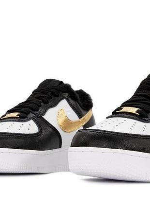 Air force low winter white black gold ❄️ хутро 6