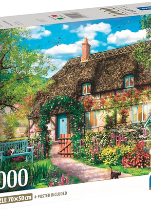 Пазл старый коттедж 1000 элементов clementoni 39908