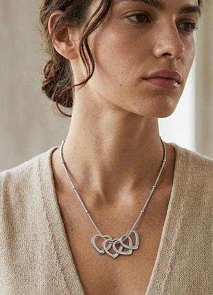Ланцюжок з серцями нержавіюча сталь stainless steel
