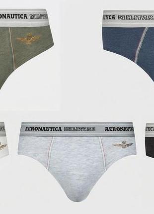 Мужские трусы плавки / слипы aeronautica militare slip bipack (набор 2 шт), размеры m и l, оригинал