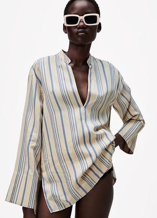 Полосатая блузка zara