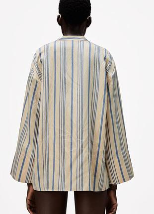 Полосатая блузка zara 2