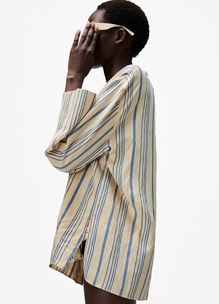 Полосатая блузка zara 7