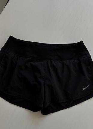 🤍якісні спортивні чорні шорти nike ,оригінал! з еластичним поясом