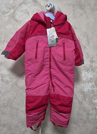 Зимовий комбінезон для дівчинки h&m термо рожевий