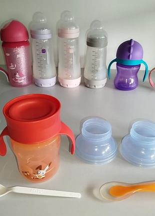 Большой набор детская бутылочка поилка philips avent, mam из нижочки