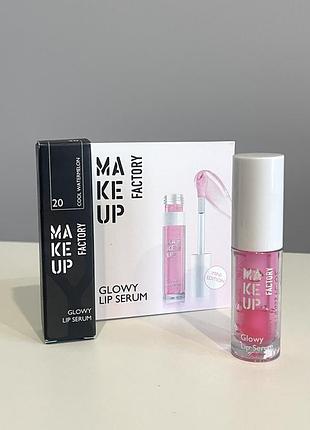 Оригінал. make up factory блиск-сироватка для губ з ефектом збільшення об'єму 👉🏻обʼєм 1,5 г  відтінок 20 cool watermelon