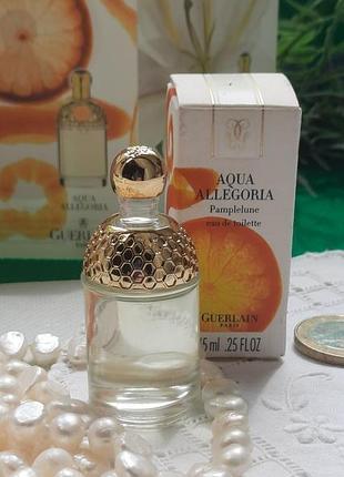 Раритет 2002! guerlain aqua allegoria pamplelune 7.5 мл вінтаж оригінал бджола