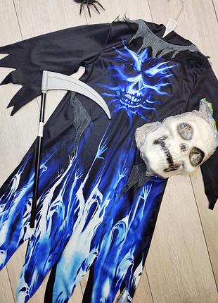 Костюм смерті смерть з косою хелловін halloween