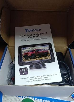 Комплект автомобильной камеры заднего/переднего обзора с монитором tomoia hd-rück-/frontkamera &amp; monitor-kit