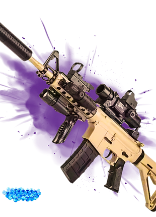 Іграшковий автомат на орбізах m4a1 2 режими автоматичний гель бластер із преміум