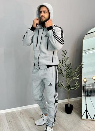 Спортивный костюм теплый adidas лакоста на флисе ❄️❄️❄️