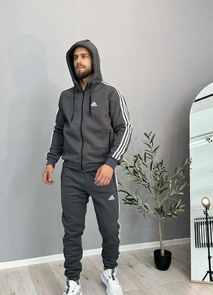Спортивный костюм теплый adidas лакоста на флисе ❄️❄️❄️