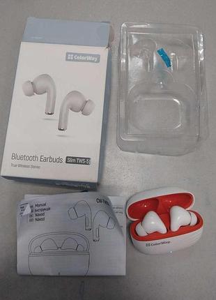 Наушники bluetooth-гарнитура б/у сolorway slim tws-5 арт.123460