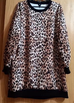 River island -свитшот в леопардовый принт🤎🗯🖤трикотаж🤎🗯🖤португалия🤎🗯🖤бренд🤎🗯🖤
