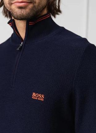 Светр чоловічий з високим коміром і напівблискавкою hugo boss