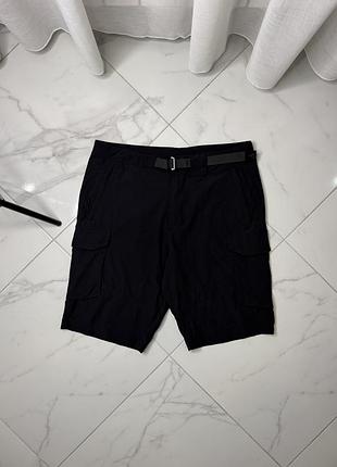 Нейлонові шорти-карго alessandro zavetti cargo shorts з ременем | m-l