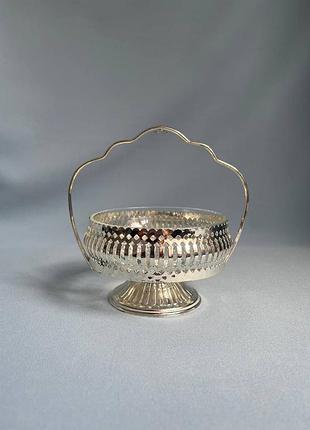 Вінтажна цукерниця або ікорниця silver plated, made in england