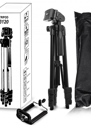 Штатив металевий універсальний для телефону та фотоапарата tripod 3120 портативний трипод 0,35-1.02м