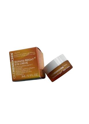 Освітлювальний крем для шкіри навколо очей olehenriksen banana bright+ vitamin c eye crème for dark circles 3 ml