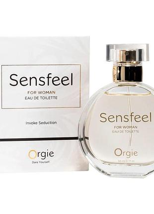 Жіночі парфуми з феромонами orgie – sensfeel for woman (50 мл), квітково-фруктовий аромат