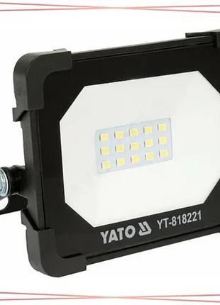 Прожектор yato 10вт 230в 950лм с smd диодами для освещения улицы и территории 15 диодов sku_yt-818221