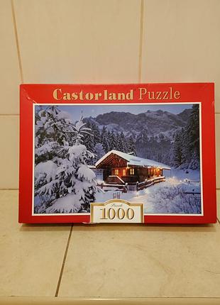 Пазл 1000 деталей, castorland, зимний пейзаж, с-101177