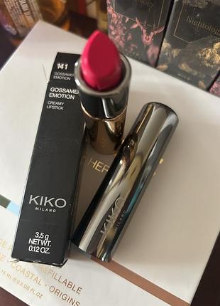 Помада для губ kiko gossamer emotion creamy lipstick 141