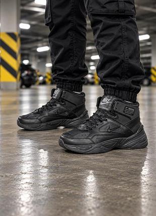 Зимние кроссовки nike tekno black