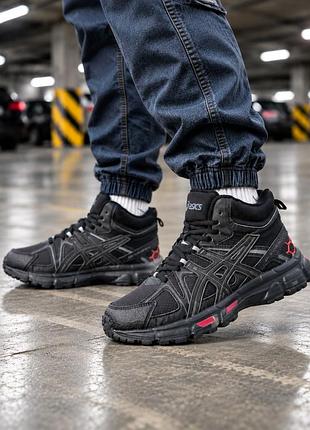 Зимние кроссовки asics gel kahana 6 mid wntr black