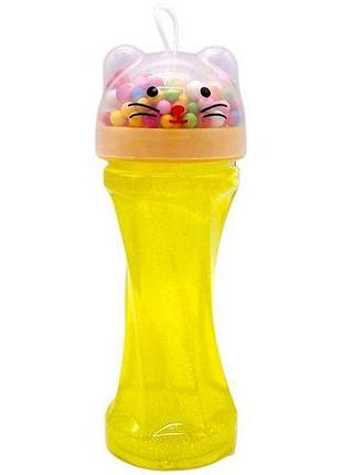 Слайм "ведмідь і кішка" (жілтий)