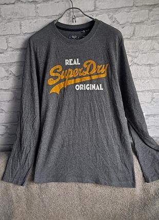 Чоловічий оригінальний лонгслів від британського бренду superdry розмір 2xl