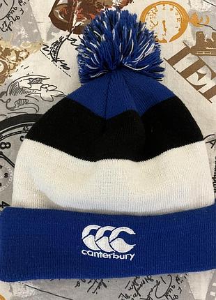 Чоловіча зимова вьязана шапка canterbury ccc bath rugby