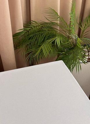 Скатерть homey vibe 170х220 водоотталкивающая белая с кружевом (в коробке)