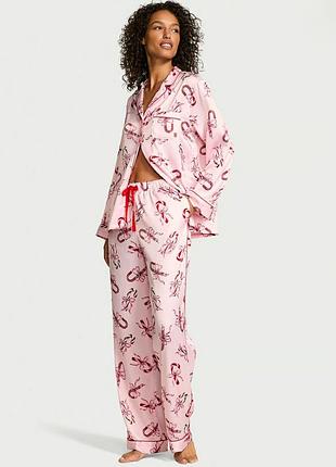 Сатиновая пижама victoria's secret виктория сикрет оригинал