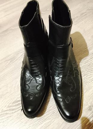 Нові чоловічі ковбойські черевики, козаки goor (р. 43 / 9 uk) байкерські ботильйони