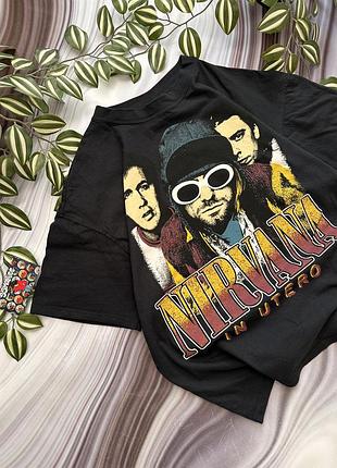 Оверсайз nirvana x bershka футболка m metallica style